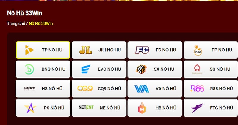 33Win Nổ Hũ - Bí Quyết Chơi Slot Và Chinh Phục Jackpot 2026 2 Giới thiệu về sảnh chơi game Nổ hũ