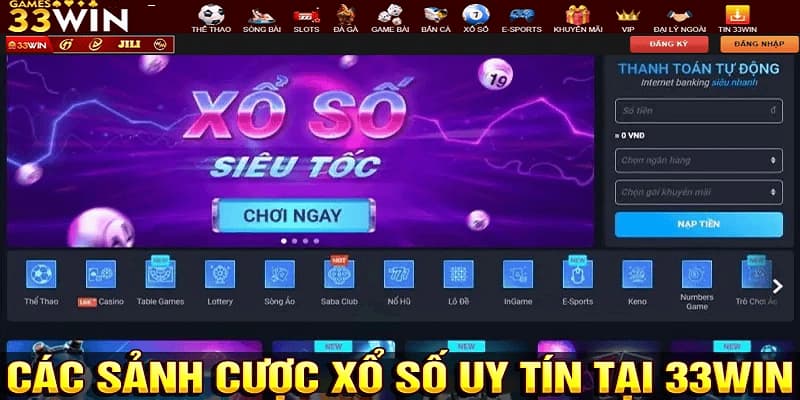 33Win Xổ Số - Hướng Dẫn Xem Kết Quả Xổ Số Online 2026 6 Tham gia các sảnh xổ số bất kỳ lúc nào
