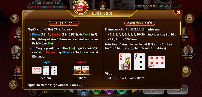 33WIN Baccarat - Hướng Dẫn Chơi Game Bài Trực Tuyến 2026 4 Cách tính điểm của 33Win Baccarat